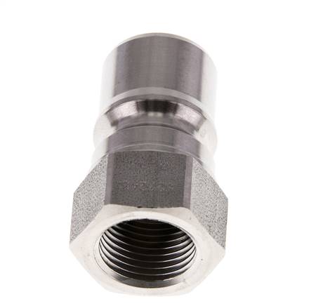 Edelstahl DN 10 Hydraulik-Kupplungsstecker G 3/8 Zoll Innengewinde ISO 7241-1 B D 19,1mm