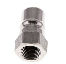 Edelstahl DN 10 Hydraulik-Kupplungsstecker G 3/8 Zoll Innengewinde ISO 7241-1 B D 19,1mm