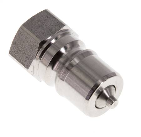 Edelstahl DN 10 Hydraulik-Kupplungsstecker G 3/8 Zoll Innengewinde ISO 7241-1 B D 19,1mm