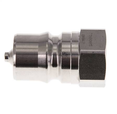 Edelstahl DN 12,5 Hydraulik-Kupplungsstecker G 1/2 Zoll Innengewinde ISO 7241-1 B D 23,5mm