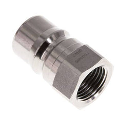 Edelstahl DN 12,5 Hydraulik-Kupplungsstecker G 1/2 Zoll Innengewinde ISO 7241-1 B D 23,5mm