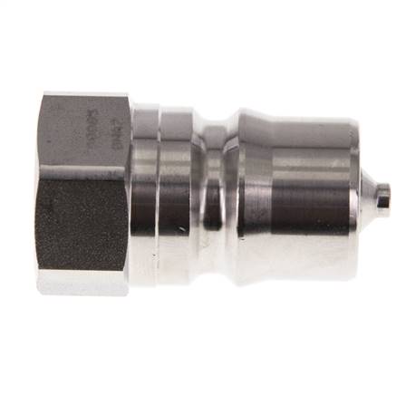 Edelstahl DN 12,5 Hydraulik-Kupplungsstecker G 1/2 Zoll Innengewinde ISO 7241-1 B D 23,5mm