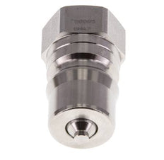 Edelstahl DN 12,5 Hydraulik-Kupplungsstecker G 1/2 Zoll Innengewinde ISO 7241-1 B D 23,5mm