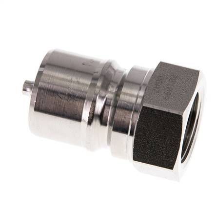 Stainless Steel DN 20 Hydraulic Coupling Plug G 3/4 inch Female Threads ISO 7241-1 B D 31.4mm