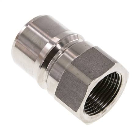 Edelstahl DN 25 Hydraulikkupplung Stecker G 1 Zoll Innengewinde ISO 7241-1 B D 37,8mm