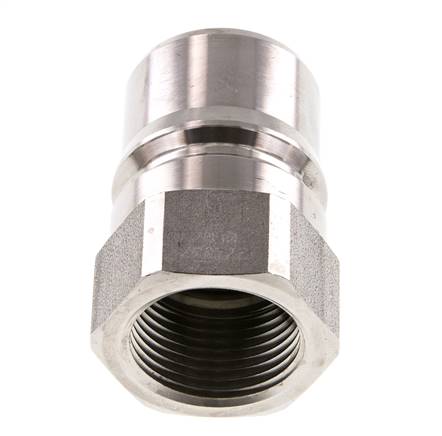 Edelstahl DN 25 Hydraulikkupplung Stecker G 1 Zoll Innengewinde ISO 7241-1 B D 37,8mm