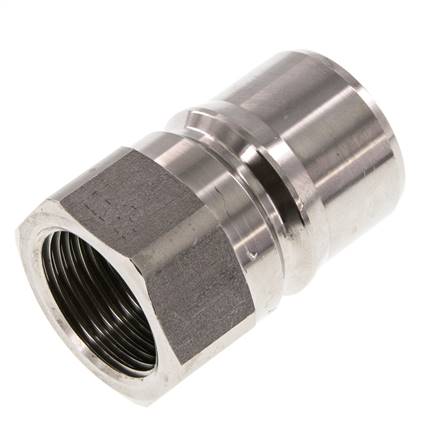 Edelstahl DN 25 Hydraulikkupplung Stecker G 1 Zoll Innengewinde ISO 7241-1 B D 37,8mm