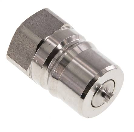 Edelstahl DN 25 Hydraulikkupplung Stecker G 1 Zoll Innengewinde ISO 7241-1 B D 37,8mm