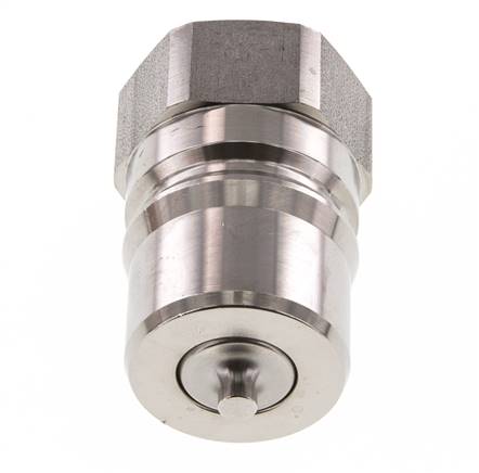 Edelstahl DN 25 Hydraulikkupplung Stecker G 1 Zoll Innengewinde ISO 7241-1 B D 37,8mm