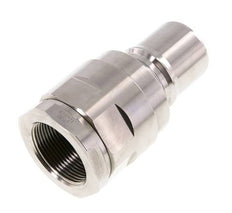 Edelstahl DN 40 Hydraulik-Kupplungsstecker G 1 1/2 Zoll Innengewinde ISO 7241-1 B D 44,5mm