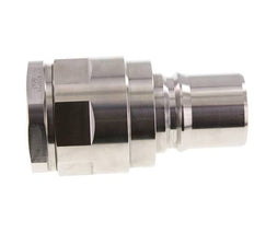 Edelstahl DN 40 Hydraulik-Kupplungsstecker G 1 1/2 Zoll Innengewinde ISO 7241-1 B D 44,5mm