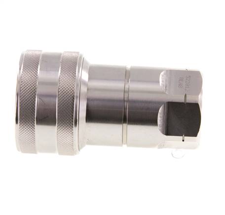 Edelstahl DN 12,5 Hydraulikkupplung Muffe 1/2 Zoll NPT-Innengewinde ISO 7241-1 B D 23,5mm