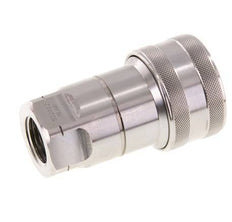 Edelstahl DN 12,5 Hydraulikkupplung Muffe 1/2 Zoll NPT-Innengewinde ISO 7241-1 B D 23,5mm