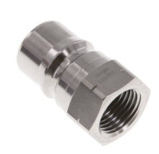 Edelstahl DN 12,5 Hydraulik-Kupplungsstecker 1/2 Zoll NPT-Innengewinde ISO 7241-1 B D 23,5mm