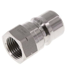 Edelstahl DN 12,5 Hydraulik-Kupplungsstecker 1/2 Zoll NPT-Innengewinde ISO 7241-1 B D 23,5mm