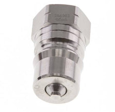 Edelstahl DN 12,5 Hydraulik-Kupplungsstecker 1/2 Zoll NPT-Innengewinde ISO 7241-1 B D 23,5mm