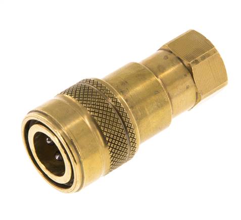Messing DN 5 Hydraulikkupplung Muffe G 1/8 Zoll Innengewinde ISO 7241-1 B D 10,9mm