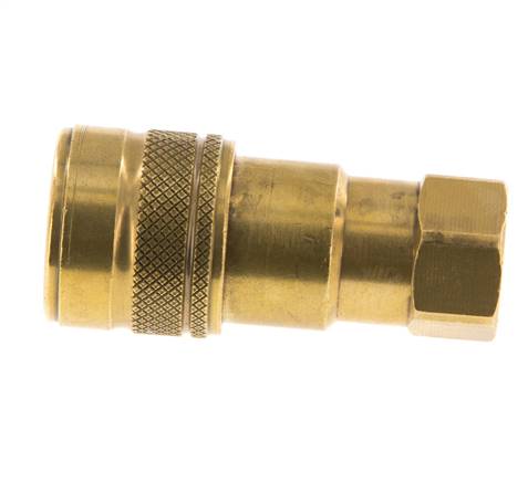 Messing DN 5 Hydraulikkupplung Muffe G 1/8 Zoll Innengewinde ISO 7241-1 B D 10,9mm