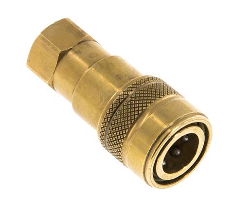 Messing DN 5 Hydraulikkupplung Muffe G 1/8 Zoll Innengewinde ISO 7241-1 B D 10,9mm