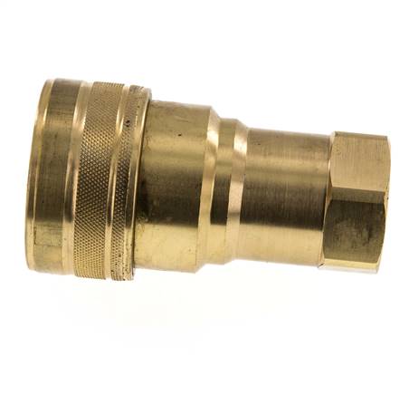 Messing DN 50 Hydraulikkupplung Muffe G 2 Zoll Innengewinde ISO 7241-1 B D 63,2mm
