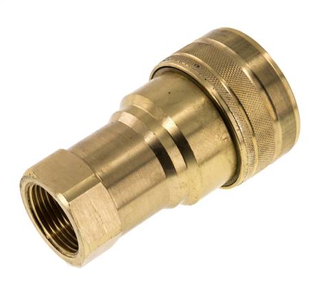 Messing DN 50 Hydraulikkupplung Muffe G 2 Zoll Innengewinde ISO 7241-1 B D 63,2mm