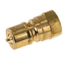 Brass DN 10 Hydraulic Coupling Plug G 3/8 inch Female Threads ISO 7241-1 B D 19.1mm