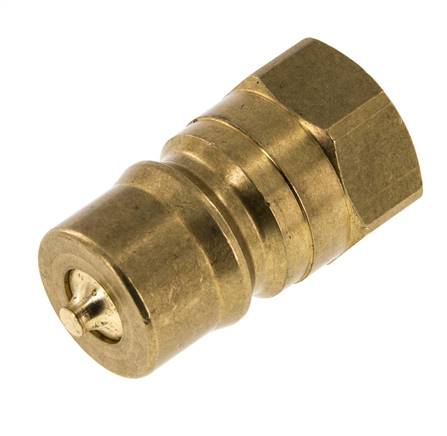 Messing DN 12,5 Hydraulikkupplung Stecker G 1/2 Zoll Innengewinde ISO 7241-1 B D 23,5mm