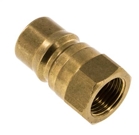 Messing DN 12,5 Hydraulikkupplung Stecker G 1/2 Zoll Innengewinde ISO 7241-1 B D 23,5mm