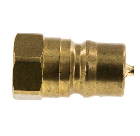 Messing DN 12,5 Hydraulikkupplung Stecker G 1/2 Zoll Innengewinde ISO 7241-1 B D 23,5mm