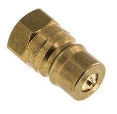 Messing DN 12,5 Hydraulikkupplung Stecker G 1/2 Zoll Innengewinde ISO 7241-1 B D 23,5mm