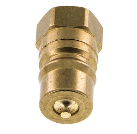 Messing DN 12,5 Hydraulikkupplung Stecker G 1/2 Zoll Innengewinde ISO 7241-1 B D 23,5mm