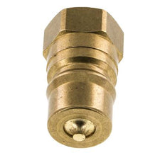Messing DN 12,5 Hydraulikkupplung Stecker G 1/2 Zoll Innengewinde ISO 7241-1 B D 23,5mm