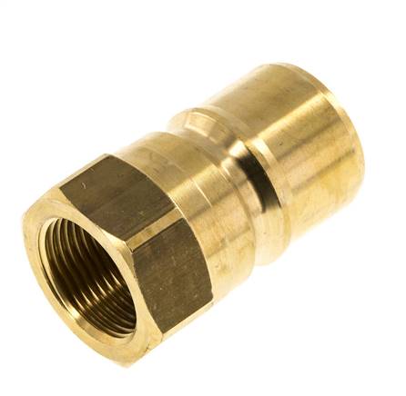 Messing DN 20 Hydraulikkupplung Stecker G 3/4 Zoll Innengewinde ISO 7241-1 B D 31,4mm