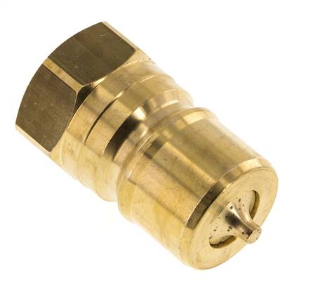 Messing DN 20 Hydraulikkupplung Stecker G 3/4 Zoll Innengewinde ISO 7241-1 B D 31,4mm