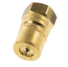 Messing DN 20 Hydraulikkupplung Stecker G 3/4 Zoll Innengewinde ISO 7241-1 B D 31,4mm