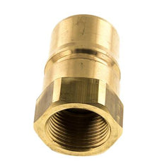 Messing DN 25 Hydraulikkupplung Stecker G 1 Zoll Innengewinde ISO 7241-1 B D 37,8mm