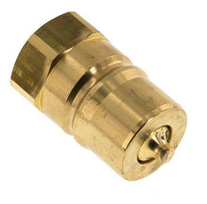 Messing DN 25 Hydraulikkupplung Stecker G 1 Zoll Innengewinde ISO 7241-1 B D 37,8mm