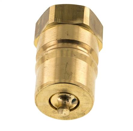 Messing DN 25 Hydraulikkupplung Stecker G 1 Zoll Innengewinde ISO 7241-1 B D 37,8mm