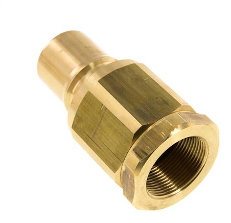 Messing DN 50 Hydraulikkupplung Stecker G 2 Zoll Innengewinde ISO 7241-1 B D 63,2mm