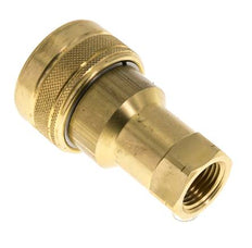 Messing DN 12,5 Hydraulikkupplung Muffe 1/2 Zoll NPT-Innengewinde ISO 7241-1 B D 23,5mm