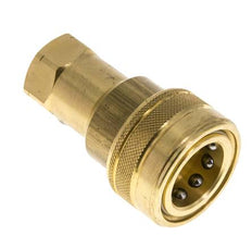 Messing DN 12,5 Hydraulikkupplung Muffe 1/2 Zoll NPT-Innengewinde ISO 7241-1 B D 23,5mm