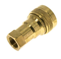 Messing DN 20 Hydraulikkupplung Muffe 3/4 Zoll NPT-Innengewinde ISO 7241-1 B D 31,4mm