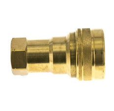 Messing DN 20 Hydraulikkupplung Muffe 3/4 Zoll NPT-Innengewinde ISO 7241-1 B D 31,4mm
