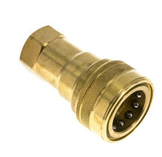 Messing DN 20 Hydraulikkupplung Muffe 3/4 Zoll NPT-Innengewinde ISO 7241-1 B D 31,4mm