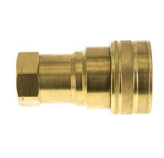 Messing DN 50 Hydraulikkupplung Muffe 2 Zoll NPT-Innengewinde ISO 7241-1 B D 63,2mm