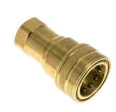 Messing DN 40 Hydraulikkupplung Muffe 1 1/4 Zoll NPT-Innengewinde ISO 7241-1 B D 44,5mm