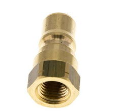 Messing DN 6.3 Hydraulik-Kupplungsstecker 1/4 Zoll NPT-Innengewinde ISO 7241-1 B D 14,2mm