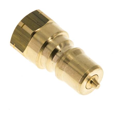 Messing DN 6.3 Hydraulik-Kupplungsstecker 1/4 Zoll NPT-Innengewinde ISO 7241-1 B D 14,2mm