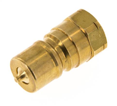Messing DN 10 Hydraulik-Kupplungsstecker 3/8 Zoll NPT-Innengewinde ISO 7241-1 B D 19,1mm
