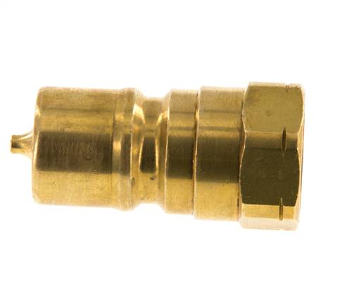 Messing DN 10 Hydraulik-Kupplungsstecker 3/8 Zoll NPT-Innengewinde ISO 7241-1 B D 19,1mm
